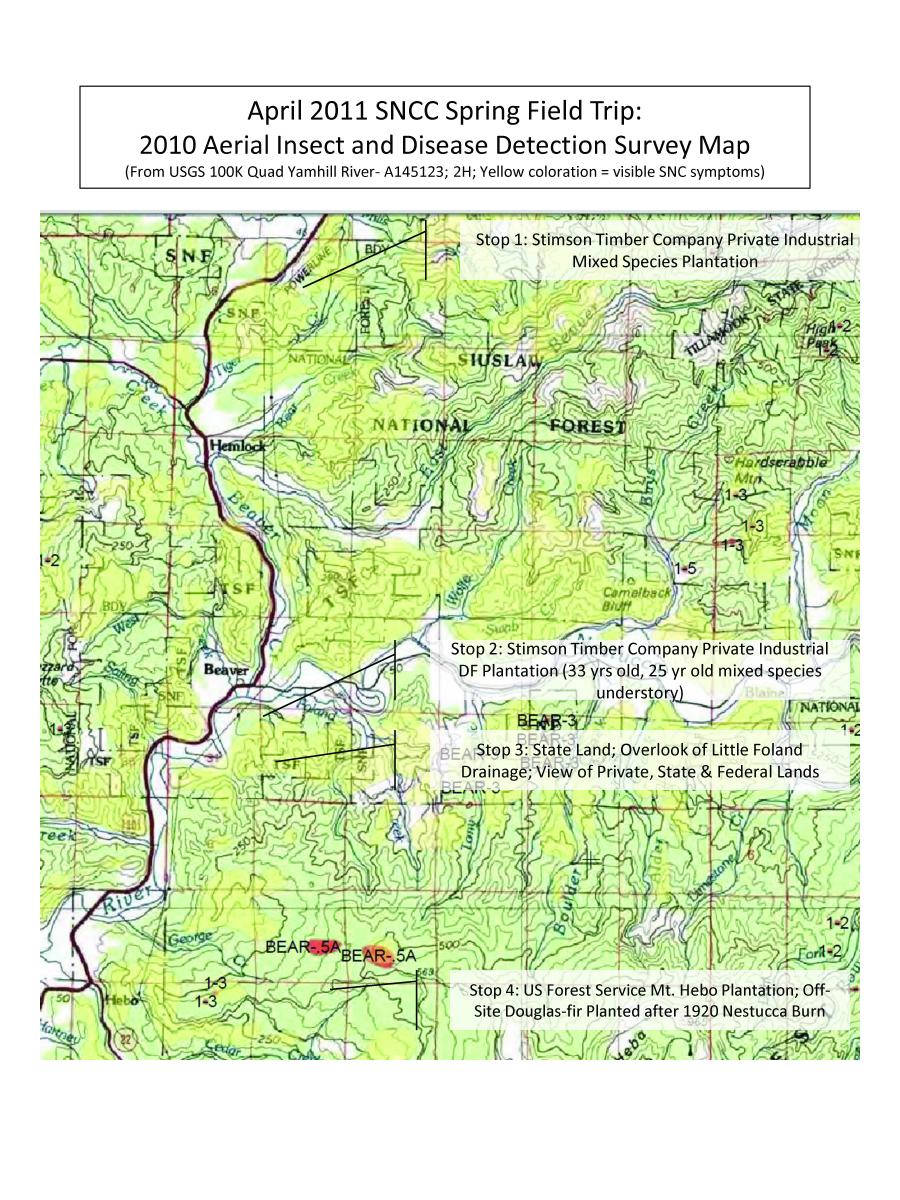 Spring Field Trip Maps Swiss Needle Cast Collective